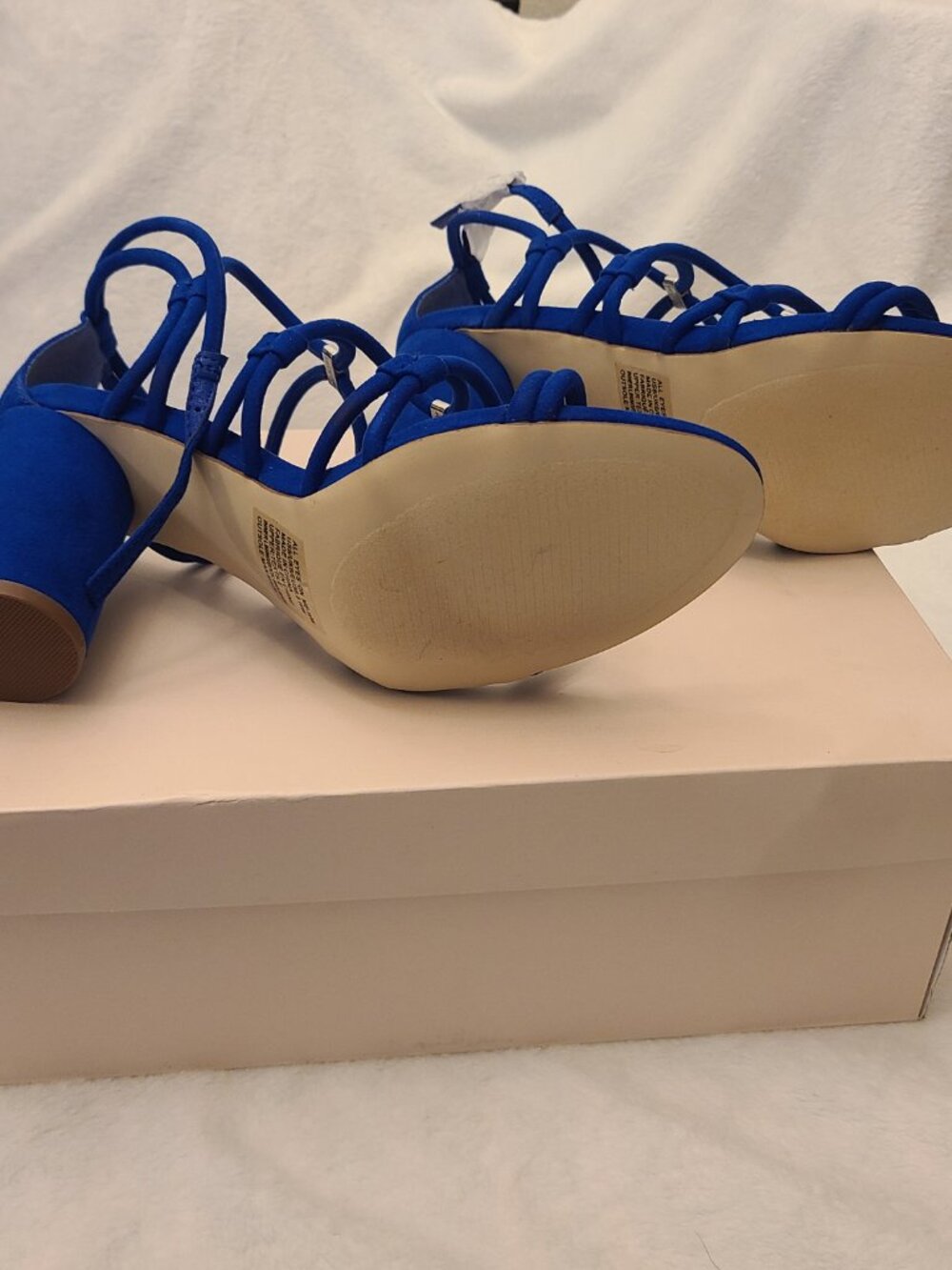 Justfab Women's 8 Shoes Electric Blue New - Picture 3 of 9
